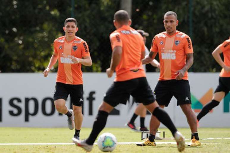 O time atleticano encerrou a preparação para o jogo na Copa do Brasil  e viaja nesta terça-feira para Pernambuco-(Bruno Cantini/Atlético-MG)