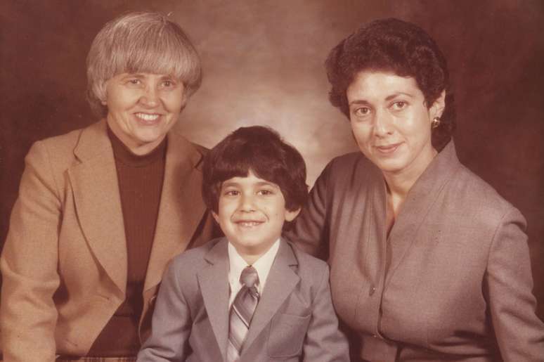 Phyllis e Lillian com Avrom, em 1979, quando tinha 4 anos