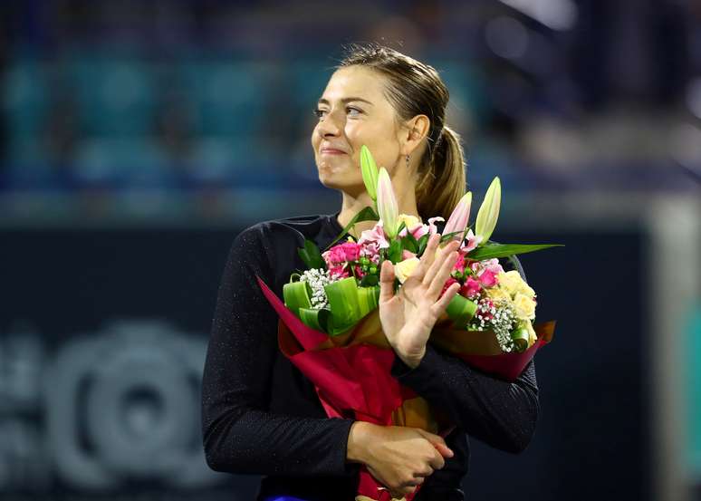 Maria Sharapova ap&oacute;s partida em Abu Dhabi
19/12/2019 REUTERS/Ahmed Jadallah
