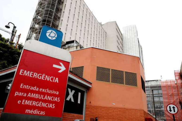 Entrada do Hospital Albert Einstein, em São Paulo