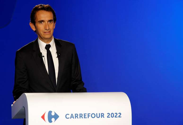Alexandre Bompard, CEO do Carrefour, durante evento sobre o plano Carrefour 2022 em La Defense, França 
23/01/2018
REUTERS/Philippe Wojazer