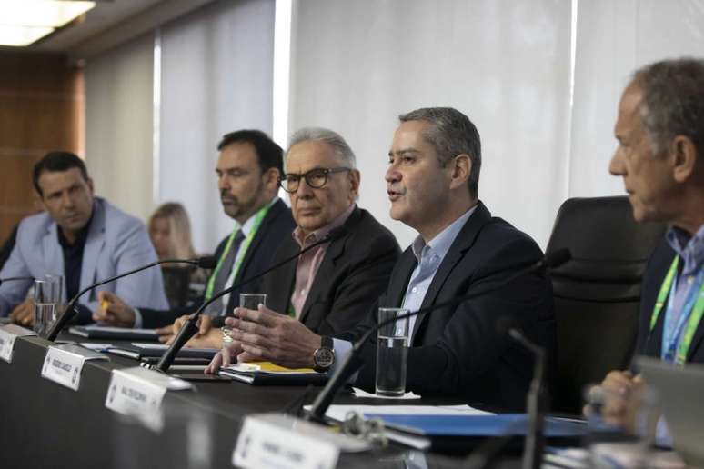 Reunião na CBF discutiu questões para o Brasileirão desta temporada (Foto: Lucas Figueiredo/CBF)