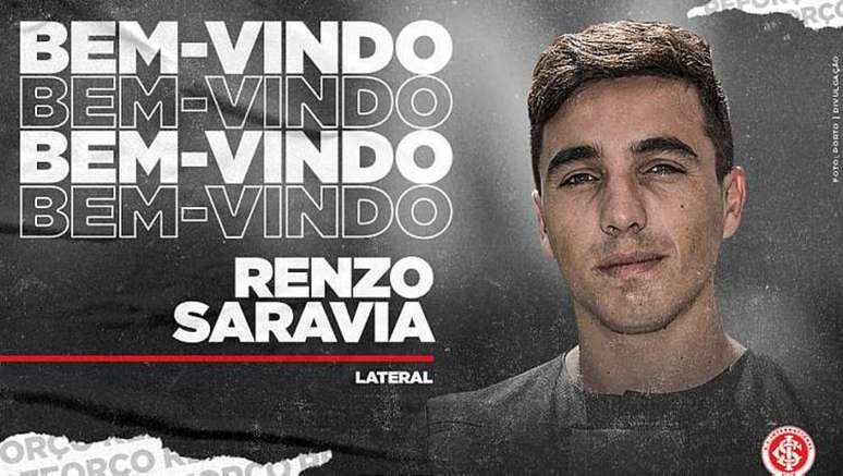 Inter anuncia contratação do lateral argentino Renzo Saravia