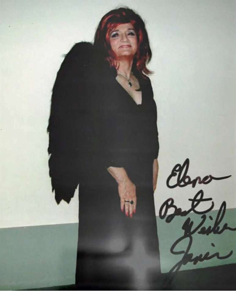 Uma fotografia assinada de Janis para Elena