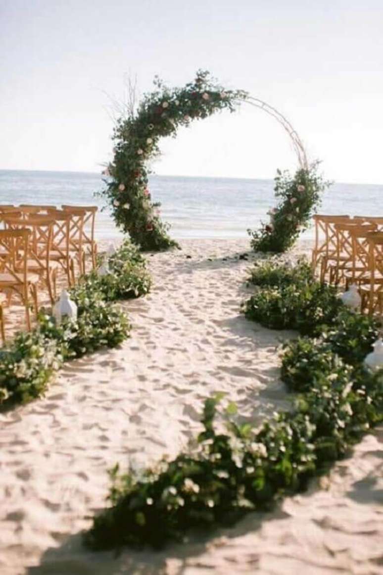 43. Cores para casamento simples na praia &ndash; Foto: Pinterest