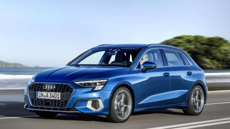 A nova gera&ccedil;&atilde;o do Audi A3 Sportback ficou mais assentada, devido ao aumento do carro.
