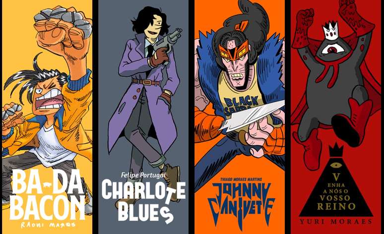 Mostra Bruttal: Estar&atilde;o abertas para o p&uacute;blico mais de 50 obras entre as p&aacute;ginas e ilustra&ccedil;&otilde;es originais dos autores Felipe Portugal, Raoni Marqs, Thiago Martins e Yuri Moraes