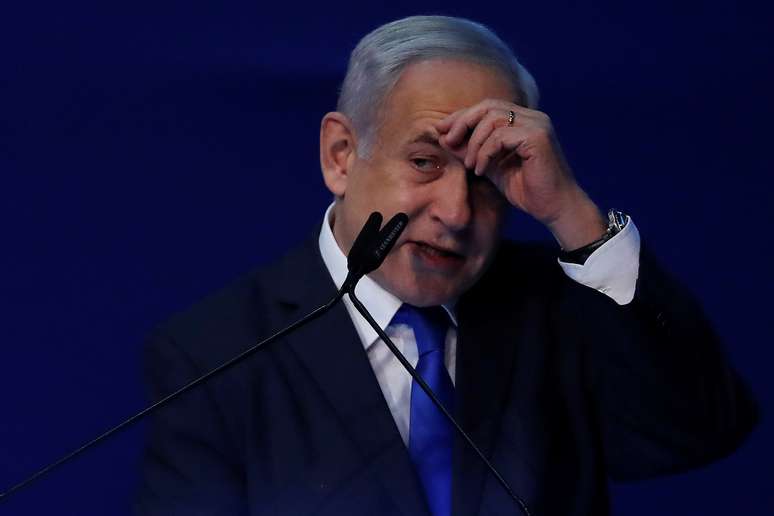 Primeiro-ministro de Israel, Benjamin Netanyahu
03/03/2020
REUTERS/Ammar Awad