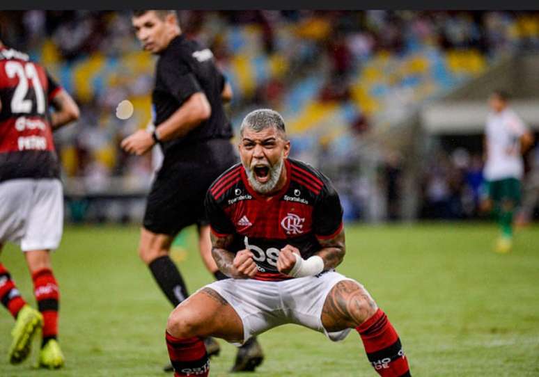 Alô, Babu! O Gabigol ficou, viu? (Marcelo Cortes / Flamengo)