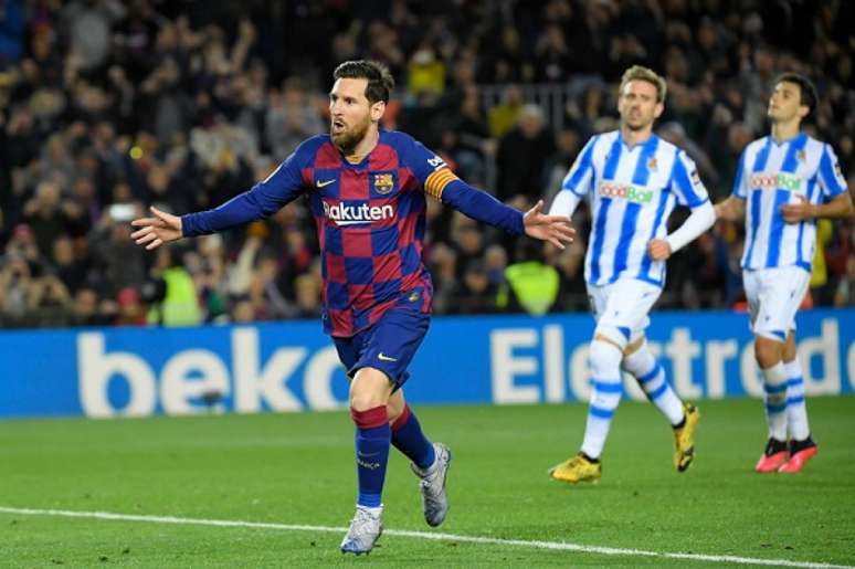 Messi marcou o gol da vitória catalã (Foto: AFP)