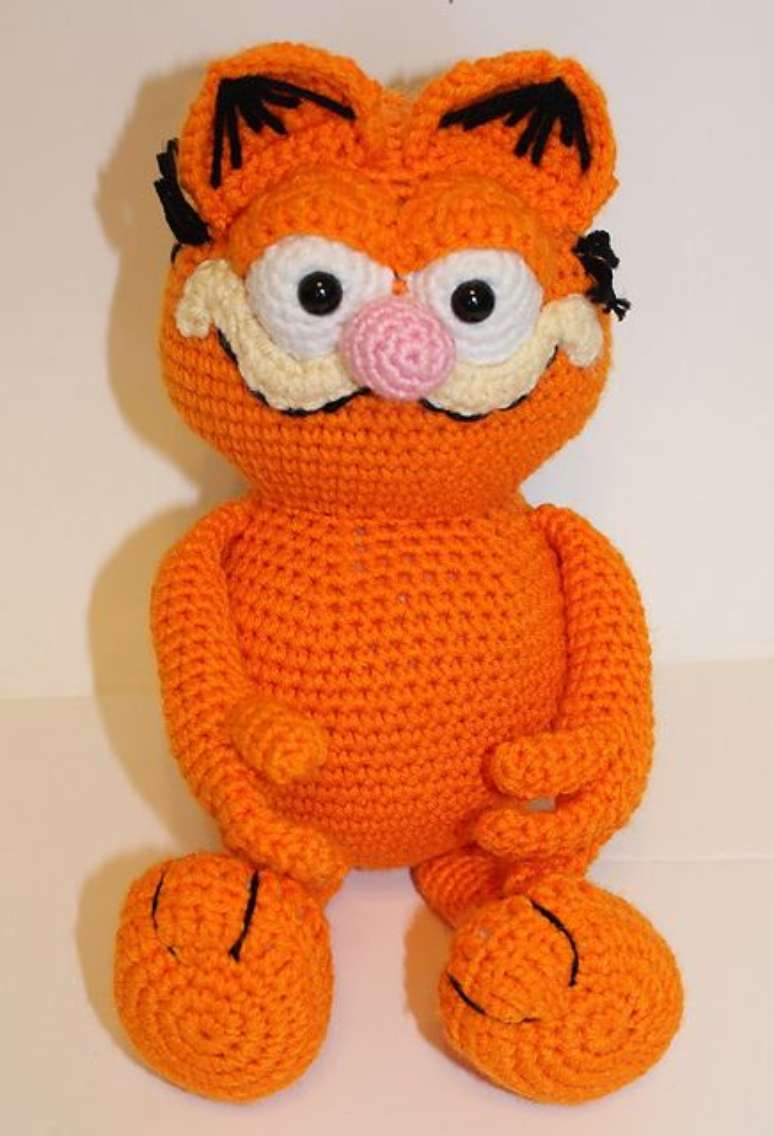60. Até um Garfield pode ser feito de amigurumi. Foto: Ravelry