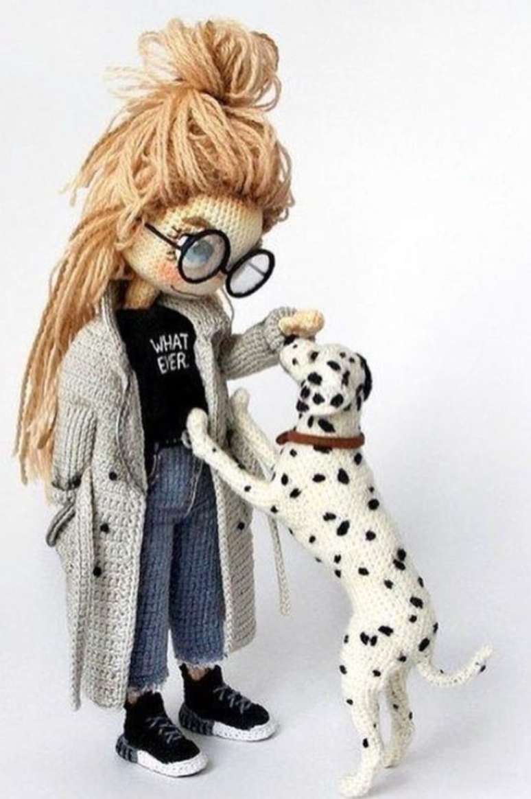 75. Este amigurumi &eacute; hiper detalhado. Foto: Easy Knitting