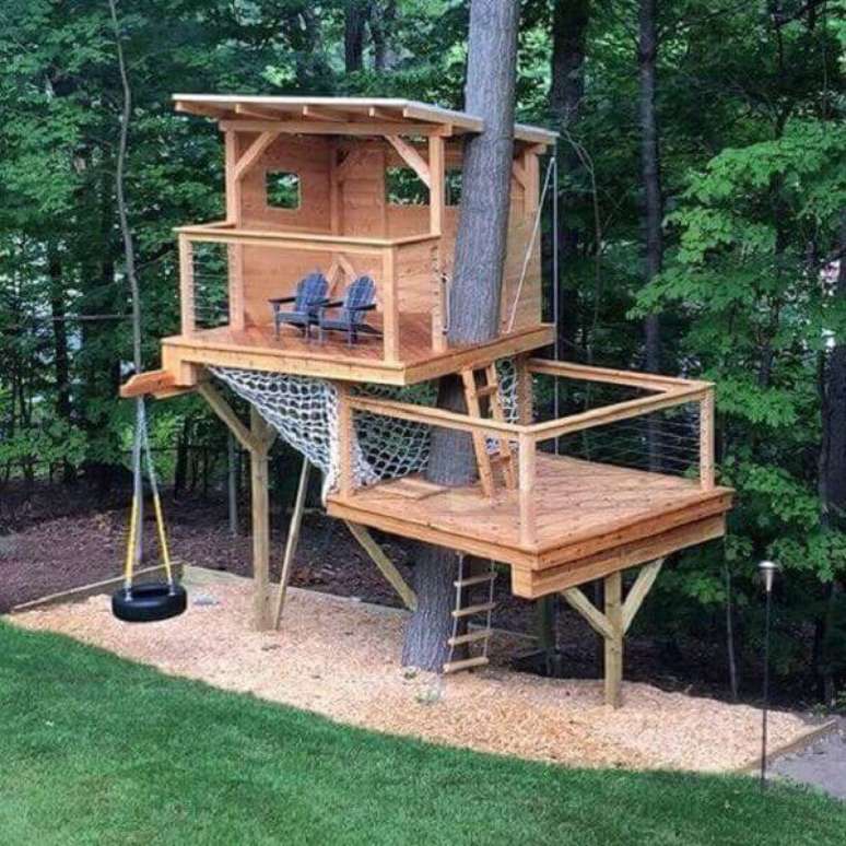 47. Modelo de casa na &aacute;rvore aberta. Fonte: Tudo Especial