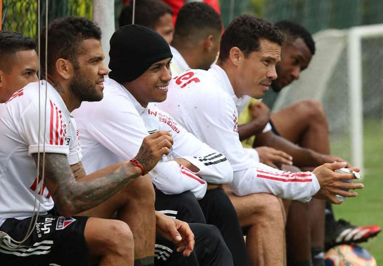 Jogadores do São Paulo estão se preparando para o clássico sábado - FOTO: Rubens Chiri/saopaulofc.net