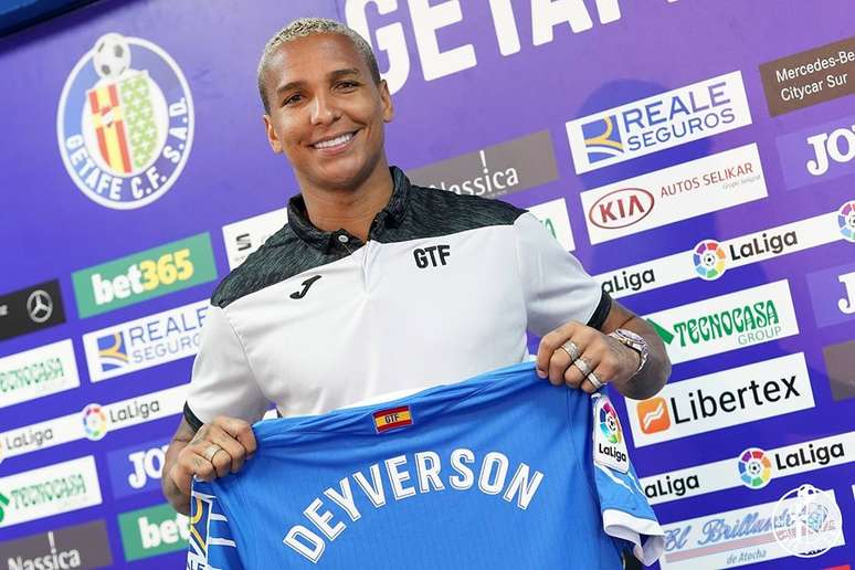 Deyverson está emprestado pelo Palmeiras ao Getafe até o fim da temporada europeia (Foto: Divulgação/Getafe)