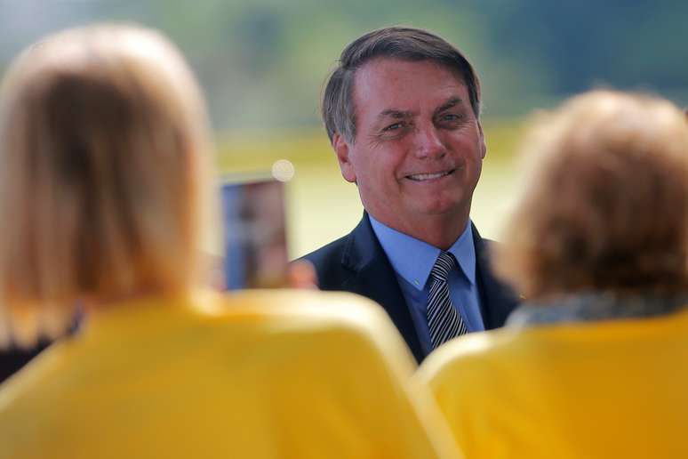 Presidente Jair Bolsonaro no Palácio da Alvorada
16/03/2020
REUTERS/Adriano Machado