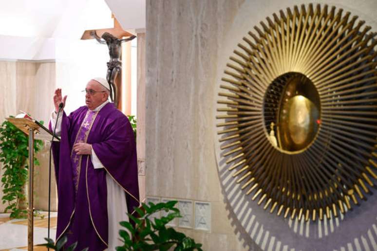 Papa Francisco celebra missa na Casa Santa Marta, Vaticano