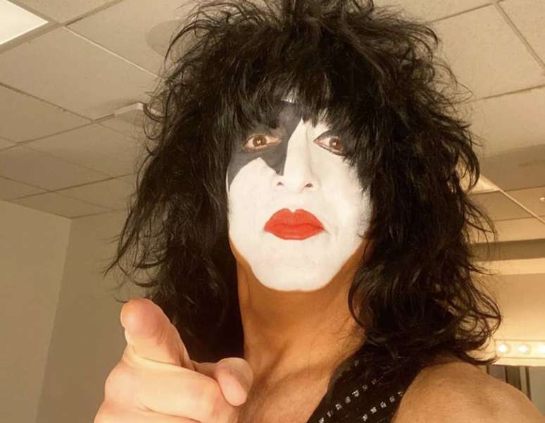 O guitarrista, vocalista, compositor e fundador da banda Kiss, Paul Stanley.