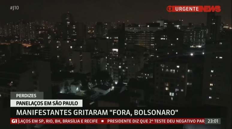 Emissora de notícias do Grupo Globo dedicou quase 6 minutos aos vídeos de manifestações anti-Bolsonaro