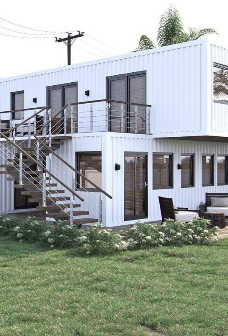 1. Modelo de fachada de uma casa container. Fonte: Pinterest