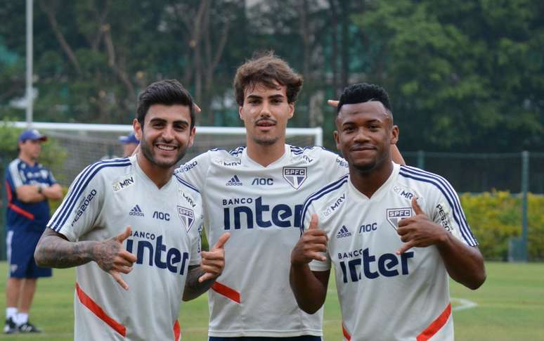 Luan e Liziero têm jogado menos em 2020 (Foto: Divulgação/São Paulo)