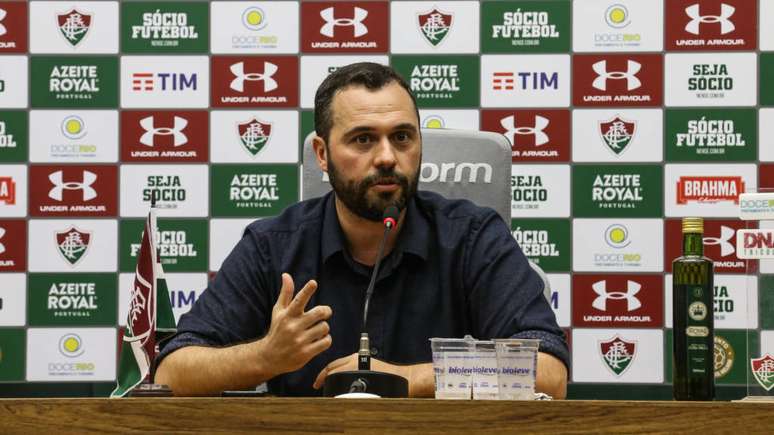 Mário Bittencourt, presidente do Fluminense, se mostrou preocupado com os prejuízos causados pela paralização do futebol aos clubes brasileiros (Foto: Divulgação/Lucas Merçon)