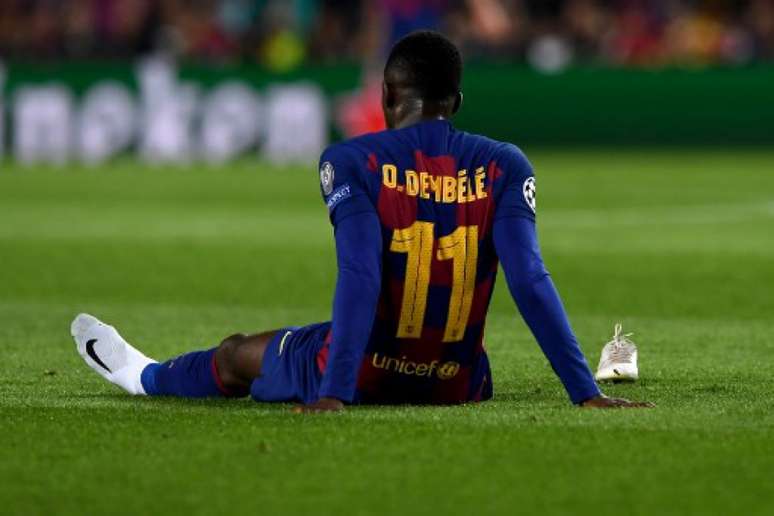 Dembélé sofreu com lesões nesta temporada (Foto: Josep LAGO / AFP)