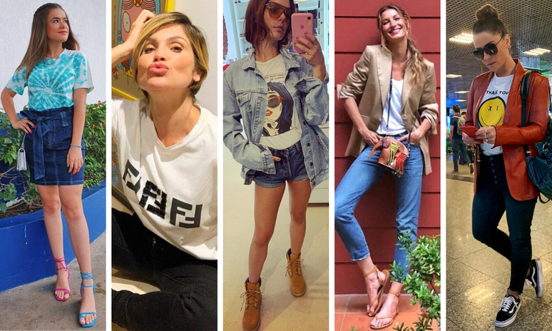 Camisetas das famosas (Fotos: Instagram/Reprodu&ccedil;&atilde;o)