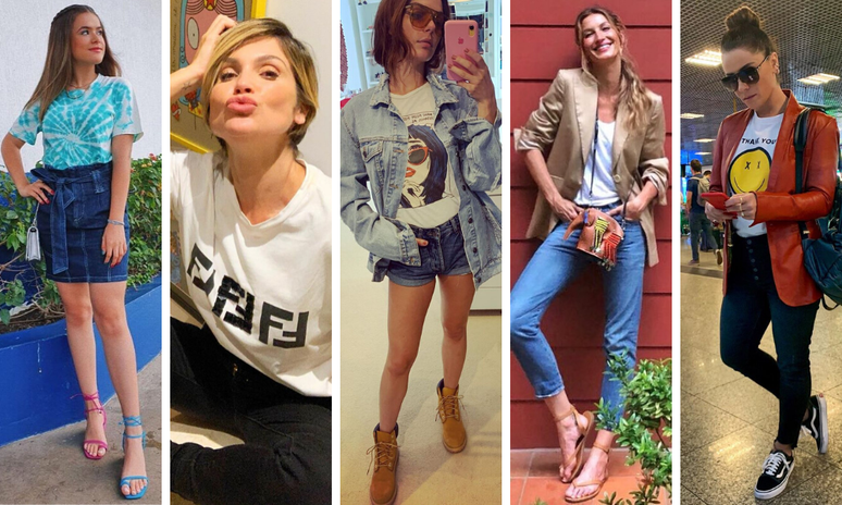 Camisetas das famosas (Fotos: Instagram/Reprodução)