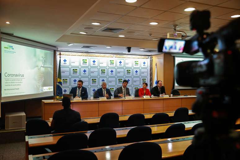 Coletiva de imprensa do Ministério da Saúde