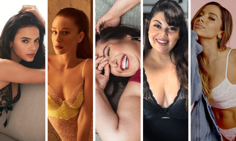 Famosas de lingerie (Fotos: Reprodu&ccedil;&atilde;o/Instagram)