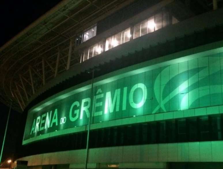 Arena do Grêmio está com uma iluminação nova (Foto: Divulgação)