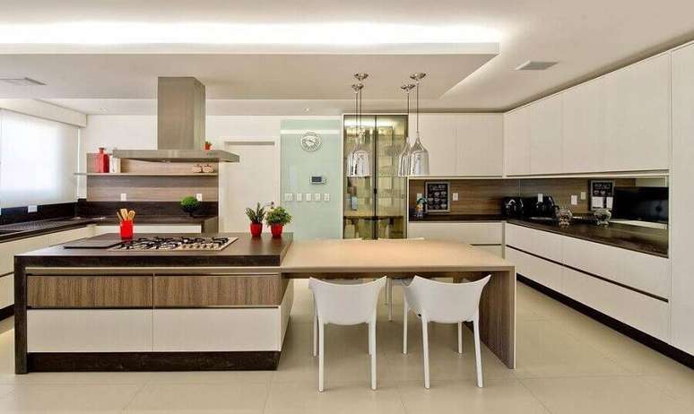 20. Funcionalidade faz parte da decoração de todas as cozinha:s modernas – Foto Cíntia Mara Petronetto