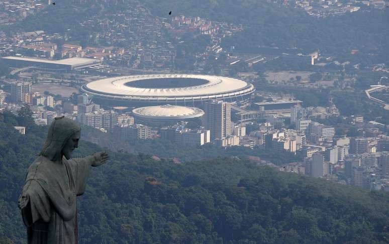 Imagem aérea do complexo do Maracanã, na zona norte do Rio de Janeiro
26/03/2020
REUTERS/Ricardo Moraes