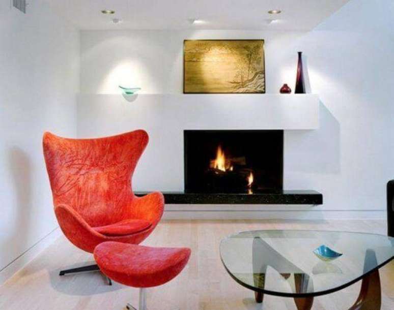 54. Puffs com poltrona s&atilde;o lindo em qualquer ambiente &ndash; Foto: Tua Casa