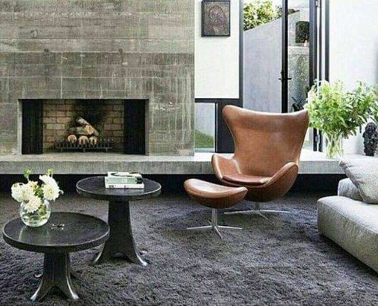 53. Os puffs com poltrona trazem muito conforto ao ambiente decorado &ndash; Foto: Tua Casa