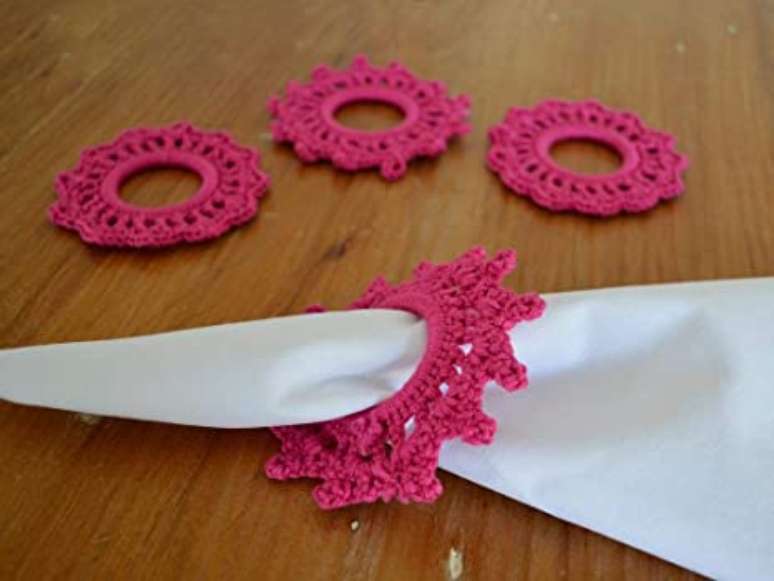 66. Porta guardanapo de croch&ecirc; passo a passo &ndash; Via: Pinterest