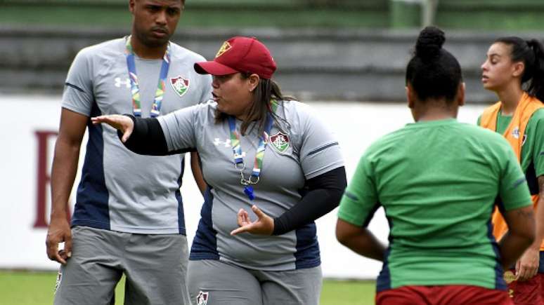 Thaissan Passos está sendo avaliada positivamente no clube (Foto: Mailson Santana/Fluminense)