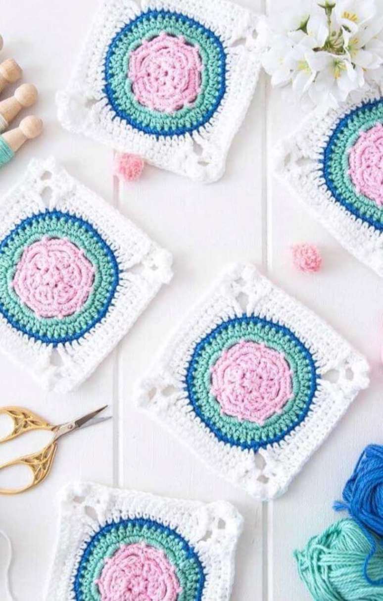 40. Guardanapo de croch&ecirc; pequeno &ndash; Via: Pinterest