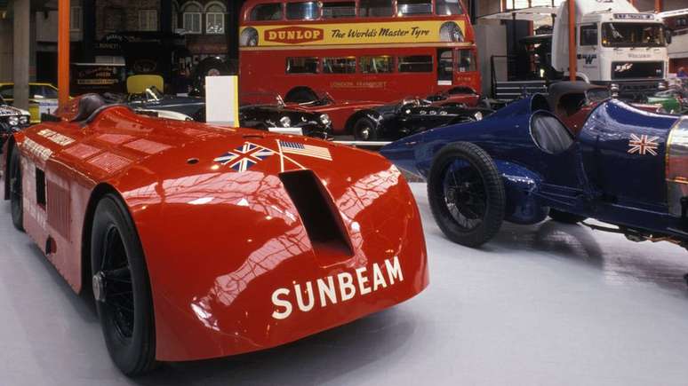 O Sunbeam 1,000hp est&aacute; em exposi&ccedil;&atilde;o em um museu no Reino Unido