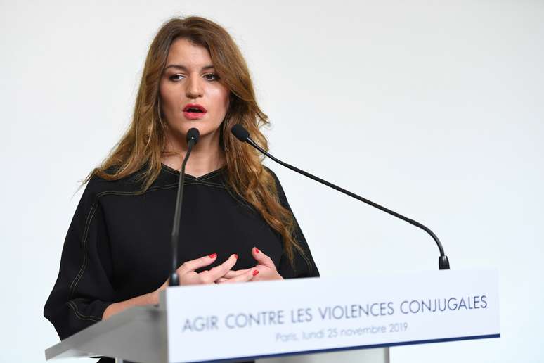Ministra da Igualdade de G&ecirc;neros da Fran&ccedil;a, Marlene Schiappa 
25/11/2019
Stephane De Sakutin/Pool via REUTERS