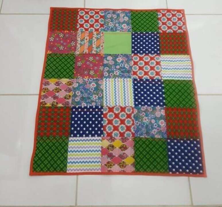 24. Tapete de retalhos de patchwork. Fonte: Pinterest