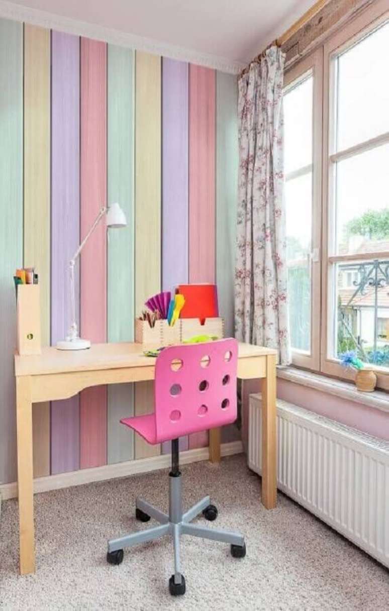 17. Fique atento as cores da sua decora&ccedil;&atilde;o antes de escolher o papel de parede &ndash; Foto: Redecorei