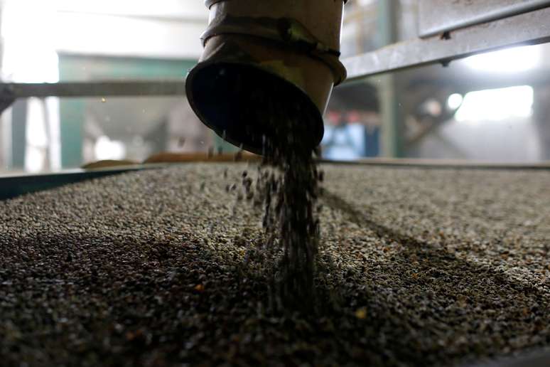 Grãos de café em torrefadora na cidade de Di An, Vietnã 
08/07/2019
REUTERS/Yen Duong