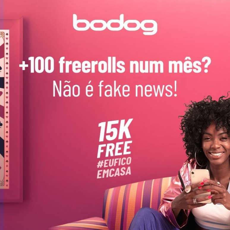 Com isolamento social, pôquer online apresenta forte crescimento. Bodog tem grade de FreeRolls (Reprodução)