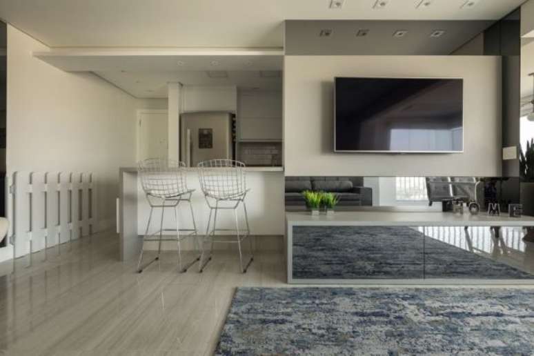 41. O painel para tv pode ser usado em todos os ambientes da casa – Projeto: Lam Arquitetura