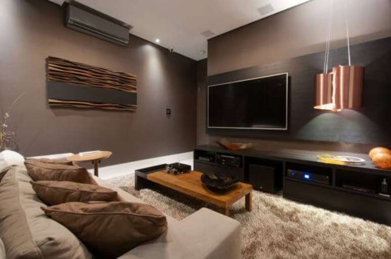 54. Painel para tv de madeira &ndash; Projeto: Rita Carrasco