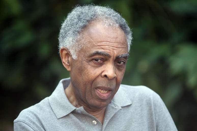 O cantor e compositor Gilberto Gil em Paraty, no Rio de Janeiro