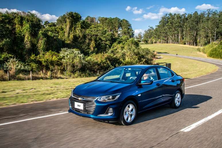 Chevrolet Onix Plus Premier II: versão topo de linha do líder disparado da categoria.