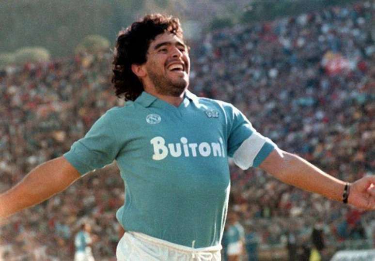 Maradona é o maior ídolo do Napoli (Foto: Reprodução)